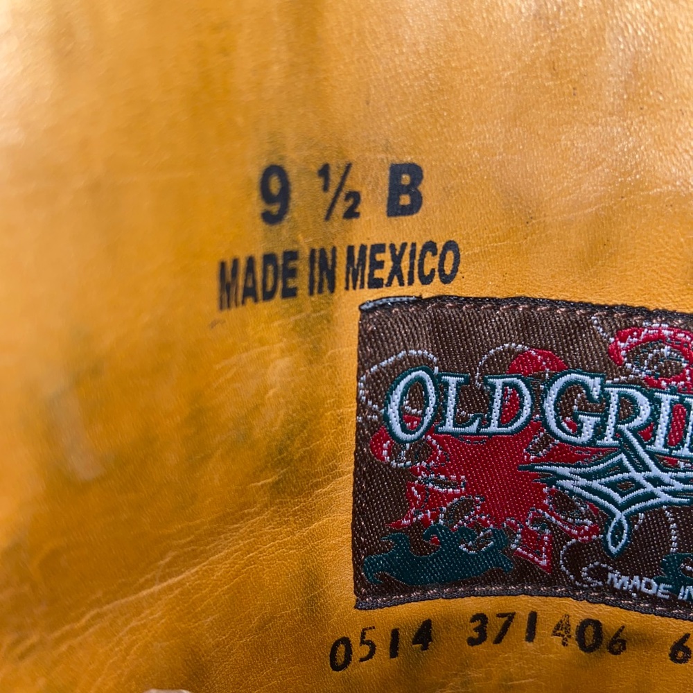 Old Gringo Vintage Mayra Brown and Red Tall Leather Cowboy Boots - Picture 7 of 7